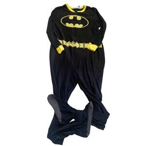 DC Comics Batgirl Fleece Footed Pajamas Onesie Juniors XL 15/17